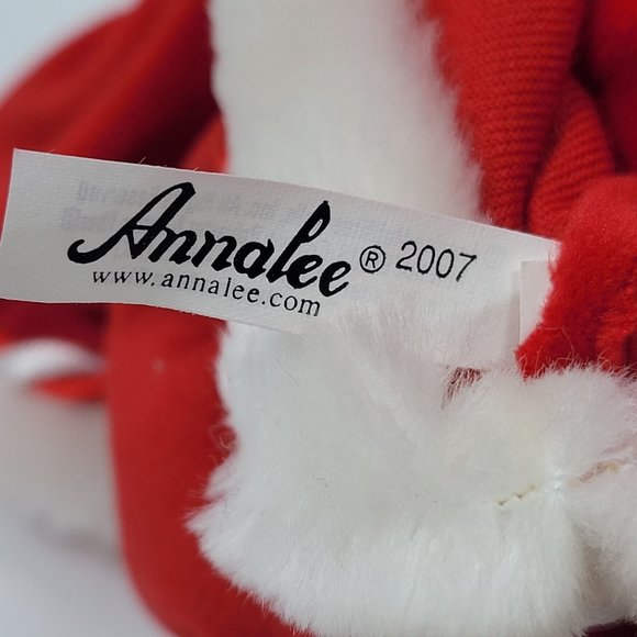 Annalee Mobilitee 2007 Peppermint Mrs Santa 9" Wired Collectible Doll - Picture 11 of 12